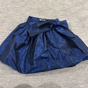 Oscar de la Renta Midnight Blue A-Line Skirt